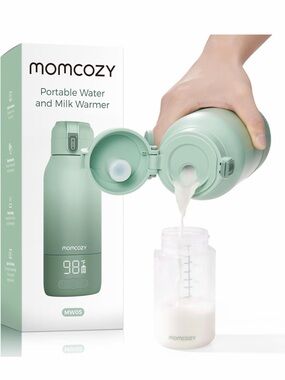 Momcozy Portable Milk Warmer Bottle - Mint Green